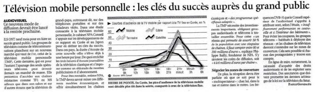 Télévision mobile personnelle : les clés du succès auprès du grand public