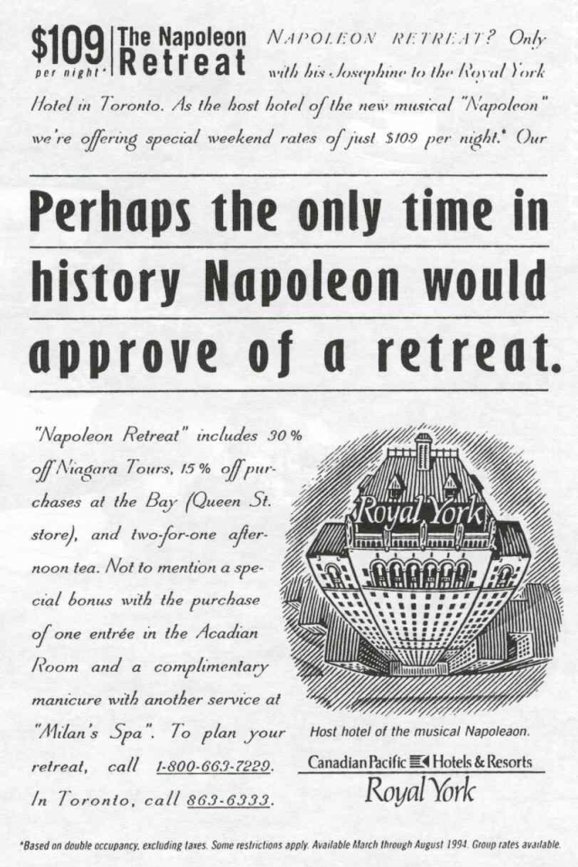 Napoléon et l'hôtel Royal York