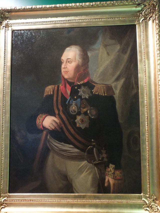Le prince russe Mikhail Koutouzov, général en chef de l’armée impériale russe du tsar Alexandre Ier