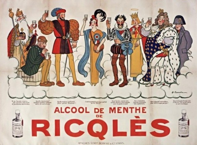Napoléon et l'alcool de menthe Ricqlès